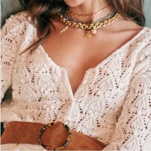 Sézane Annette jumper in white